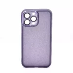 Monkii Translucent Silver Glitter Padded iPhone Case - Purple
