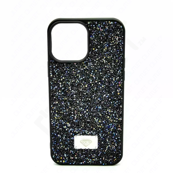 Monkii Multicolored Sparkles iPhone Case - Black