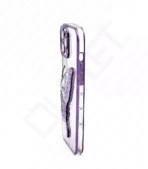 Monkii 3D Butterfly with Liquid Glitter iPhone Case - Purple