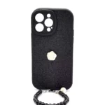 Monkii Ivory Rose Textured Finish iPhone Case - Black