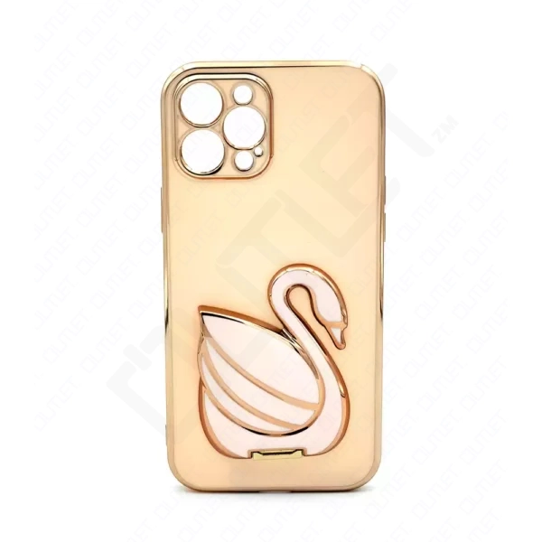 Monkii Electroplated Swan iPhone Case - Rose Gold