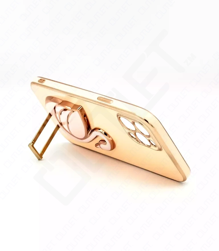 Monkii Electroplated Swan iPhone Case - Rose Gold