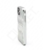 Monkii Elegant Wavy Textured iPhone Case - Silver