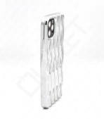 Monkii Elegant Wavy Textured iPhone Case - Silver