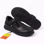 FitKids Original 81A099 Black Genuine Leather Girls Shoes