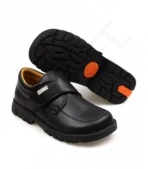 FitKids 8B018 Black Synthetic Leather Boys School Shoes
