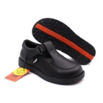 FitKids Original 90584 Black Genuine Leather Girls Shoes