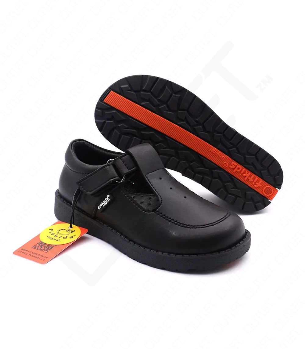 FitKids Original 90584 Black Genuine Leather Girls Shoes FitKids Original 90584 Black Genuine Leather Girls Shoes