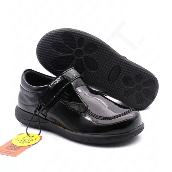 FitKids Original P81A097 Black Patent Leather Girls Shoes