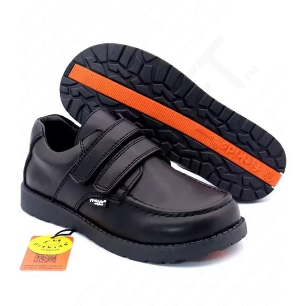 FitKids Original RE61710 Black Genuine Leather Boys Shoes