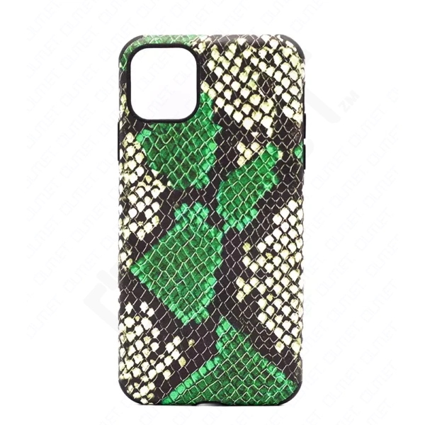 Monkii Chic Padded Python Print iPhone Case - Green