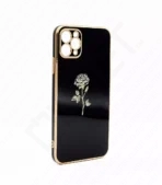 Monkii Classic Midnight Bloom Glossy iPhone Case