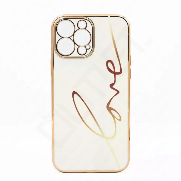 Monkii Classic Love Line Minimalist Glossy iPhone Case