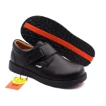 FitKids Original A104 Black Genuine Leather Boys Shoes