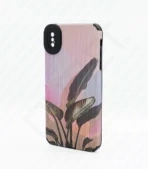 Monkii Tropical Sunset Botanical Textured iPhone Case