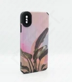 Monkii Tropical Sunset Botanical Textured iPhone Case