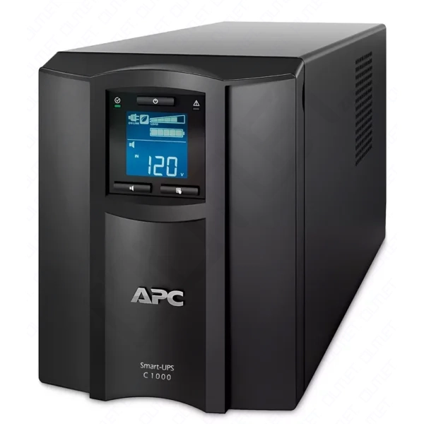 APC Smart-UPS C, Line Interactive, 1000VA, Tower, 230V, 8x IEC C13 outlets, AVR, Graphic LCD